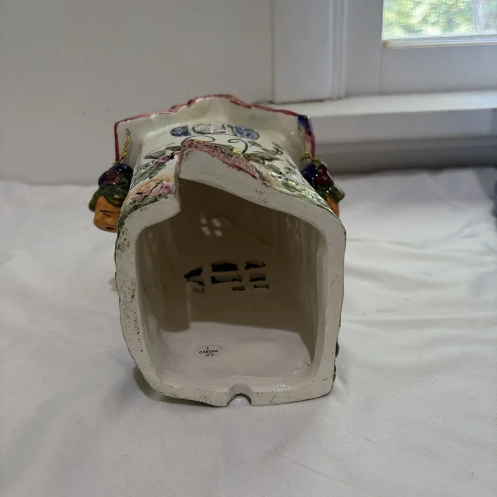 2000 Blue Sky Clayworks Heather Goldminc House Candle Light Cottage Core 9